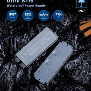 Waterproof 12V LED switching slim power supply