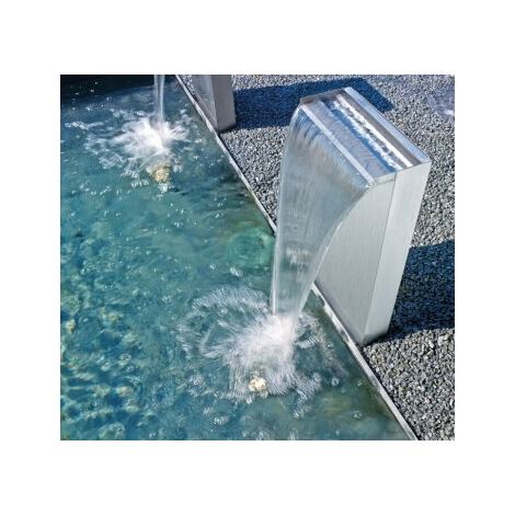 L-Shape Stainless Steel Pool Waterfall