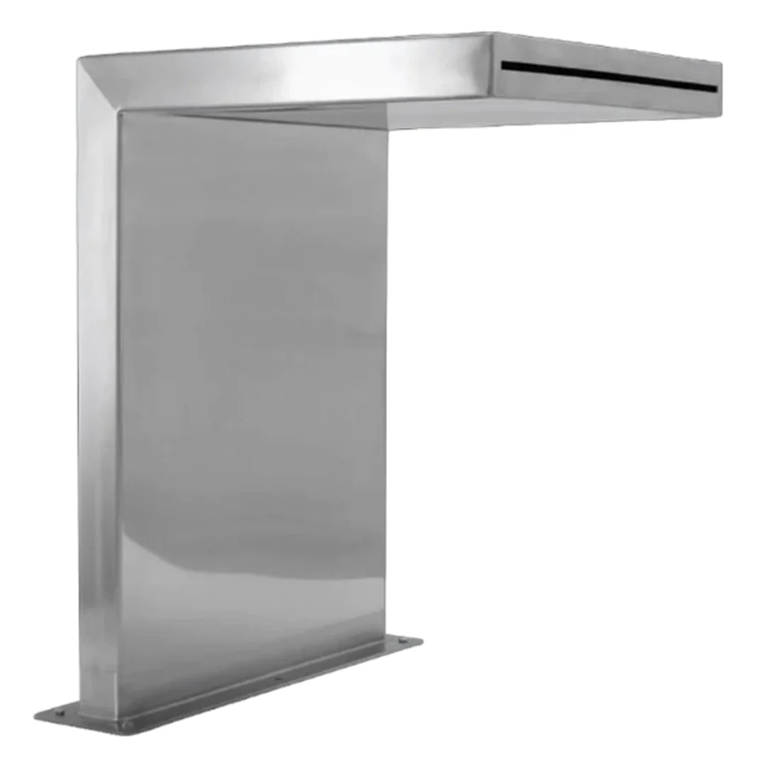 L-Shape Stainless Steel Pool Waterfall - Image 3